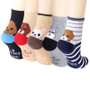 Fun Colorful Socks Patterned- Dog's Face on Socks (Back Face) 5 pairs Fun Colorful Socks Patterned- Dog's Face on Socks (Back Face) 5 pairs