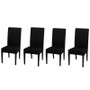 Stretchable Dining Chair Seat Covers  Slipcover Washable - Set of 4