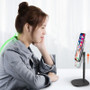 Cell Phone Stand, Fully Foldable, Adjustable Desktop Phone Holder Cradle Dock Cell Phone Stand, Fully Foldable, Adjustable Desktop Phone Holder Cradle Dock
