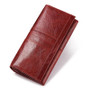 Classic Leather RFID Blocking Credit Card Holder Bifold Clutch Wallets for Women