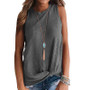 Womens Casual Twist knot Waffle Top Womens Casual Twist knot Waffle Top