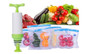 Reusable Vacuum Food Storage Bags - 5 packs including Pump Reusable Vacuum Food Storage Bags - 5 packs including Pump