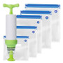 Reusable Vacuum Food Storage Bags - 5 packs including Pump Reusable Vacuum Food Storage Bags - 5 packs including Pump