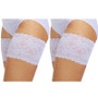 Women's Elastic Anti-Chafing Thigh Bands - 2 pairs Women's Elastic Anti-Chafing Thigh Bands - 2 pairs