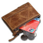 Mens RFID Wallet With Zipper And Credit Card Slots Mens RFID Wallet With Zipper And Credit Card Slots