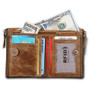Mens RFID Wallet With Zipper And Credit Card Slots Mens RFID Wallet With Zipper And Credit Card Slots