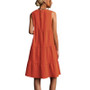 Womens Round Neck Loose Swing Piece Cake Dress Womens Round Neck Loose Swing Piece Cake Dress