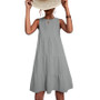 Womens Round Neck Loose Swing Piece Cake Dress Womens Round Neck Loose Swing Piece Cake Dress