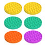 Kids Pop It Push Pop Bubble Silent Sensory Fidget Stress Relief Toy - 10 Pack
