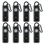 Personal Safety Alarm Rechargeable with Flashlight - 8 Pack Personal Safety Alarm Rechargeable with Flashlight - 8 Pack