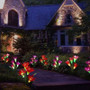 Solar Lights Outdoor - Solar Garden Lights, Multi-Color Changing Lily Solar Flower Lights for Patio, Yard Decoration Pack of 8