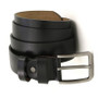 Men Genuine Leather Belt with Single Prong Buckle