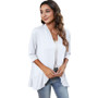 Ladies Three Quarter Sleeves Ruffles Open Front Cardigans