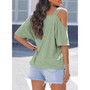 Off-Shoulder Loose Ladies Button Top