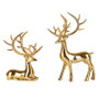 Golden Deer Set Statue – Elegant Handcrafted Resin Figurines (Set of 2)