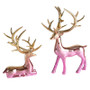 Golden Deer Set Statue – Elegant Handcrafted Resin Figurines (Set of 2)
