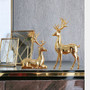 Golden Deer Set Statue – Elegant Handcrafted Resin Figurines (Set of 2)