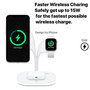 3 in 1 Magnetic Foldable Wireless Charger Stand with Light