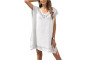Womens Joint Beach Cover with Hollow V Neck Womens Joint Beach Cover with Hollow V Neck