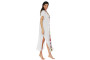 Womens Long Beach Cover with Color Front Panel Womens Long Beach Cover with Color Front Panel