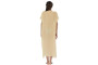 Womens Long Beach Cover with Color Front Panel Womens Long Beach Cover with Color Front Panel