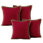 Thread Stitching Edges Throw Pillow Cover - 4 Packs