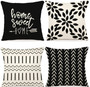Throw Pillow Cover - 4 Packs