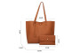 2pcs Vegan Leather Tote Bag Set 2pcs Vegan Leather Tote Bag Set