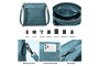 Vegan Leather Double Side Zipper Tote Bag, Set of 3pcs Vegan Leather Double Side Zipper Tote Bag, Set of 3pcs