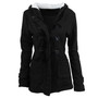 Womens Horn Button Fleece Thicken Coat Womens Horn Button Fleece Thicken Coat