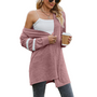 Women's Solid Colour Joint Sleeves Cardigans