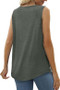 Womens Sleeveless Vest Top with Button
