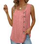 Womens Sleeveless Vest Top with Button