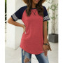 Round Neck Striped Tunic Top Round Neck Striped Tunic Top