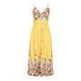 Knot V Neck Printed Plants Strappy Dress Knot V Neck Printed Plants Strappy Dress