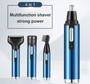 Nose Hair Trimmer with 4 Interchangeable Heads