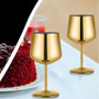 New Version Red Wine Stainless Steel  Glasses Set - 4 packs