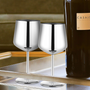 New Version Red Wine Stainless Steel  Glasses Set - 4 packs