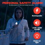 Personal Safety Alarm Rechargeable with Flashlight - Version 2 - pack of 4 Personal Safety Alarm Rechargeable with Flashlight - Version 2 - pack of 4