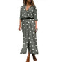 Summer Polka Dot Print Maxi Dress Women's Button Slit Long Flowy Shirt Summer Dresses for Women with Pocket Summer Polka Dot Print Maxi Dress Women's Button Slit Long Flowy Shirt Summer Dresses for Women with Pocket