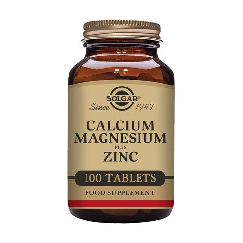 Solgar calcio + magnesio plus zinc 100 comprimidos