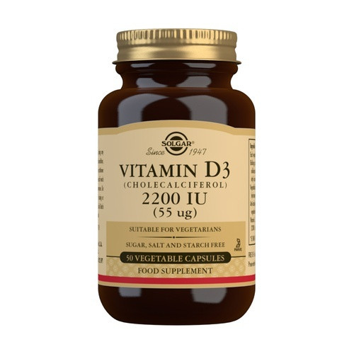 Solgar vitamina d3 2200 ui 50 cápsulas