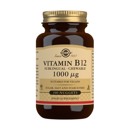 Solgar vitamina b12 1000 mg 100 comprimidos masticables