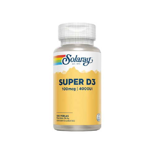SOLARAY Super D3 4000 UI 100 Perlas