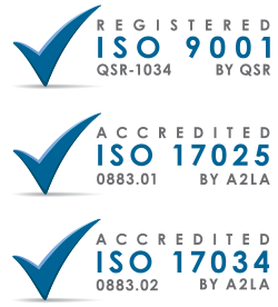 ISO accreditation logos
