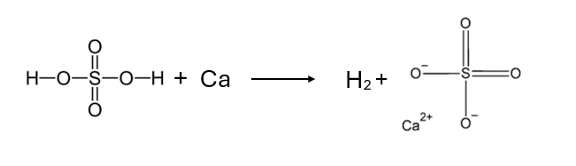 Formation of insoluble sulfates