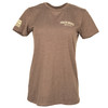 Elevate your style with our Ladies Eagle tee! Whether you're looking for the perfect addition to your range gear or a unique gift for someone special, this HUXWRX tee is here to impress and is the perfect blend of design, comfort, and quality.

Design Details:
The timeless Americana HUXWRX Eagle with a touch of patriotism adorning the right sleeve.

Available Sizes & Colors:
This design is available in Espresso with cream accents in sizes XS-2XL.

Material & Fit:
60% Cotton, 40% Polyester; Please note - this shirt runs one size smaller than standard.
