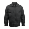 The HUXWRX insulated RANGE shirt jacket in black.