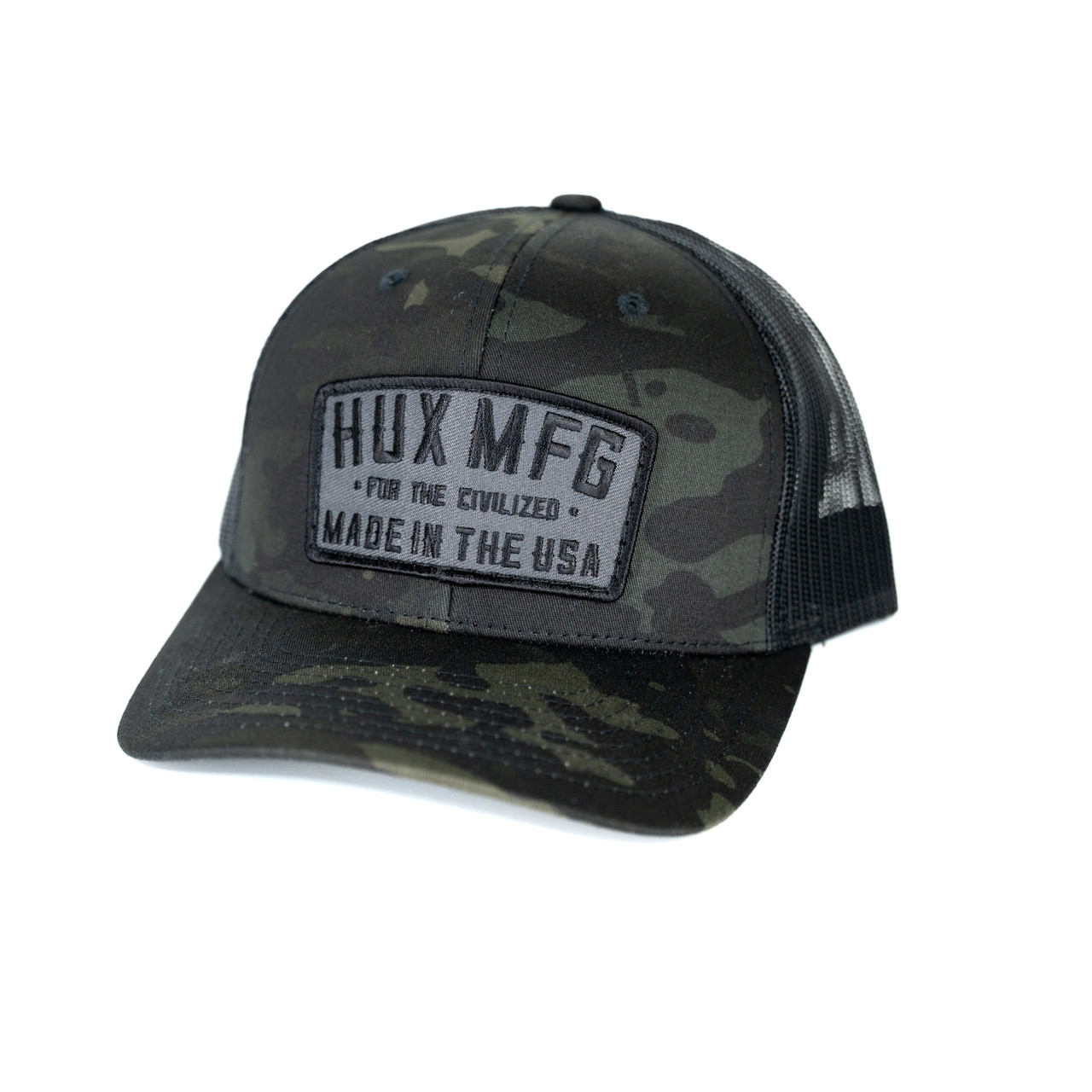 THE CAP 別注 Cloaking Device BLACK CAMO HUX MFG TRUCKER - HUXWRX Safety Co.