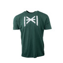 This design is available in Heather Forest Green with white accents in sizes S-3XL.